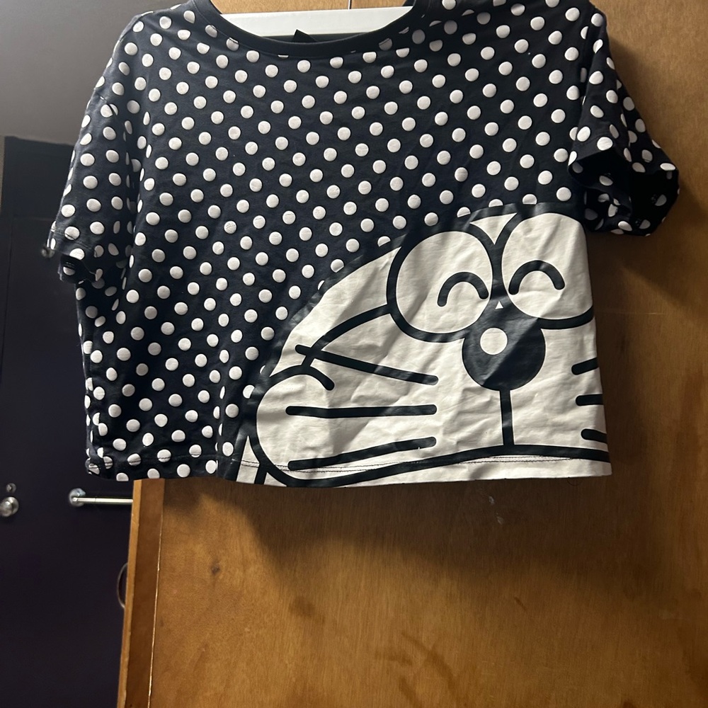 Vintage doremon crop top